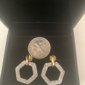 Diamond and 14k earrings